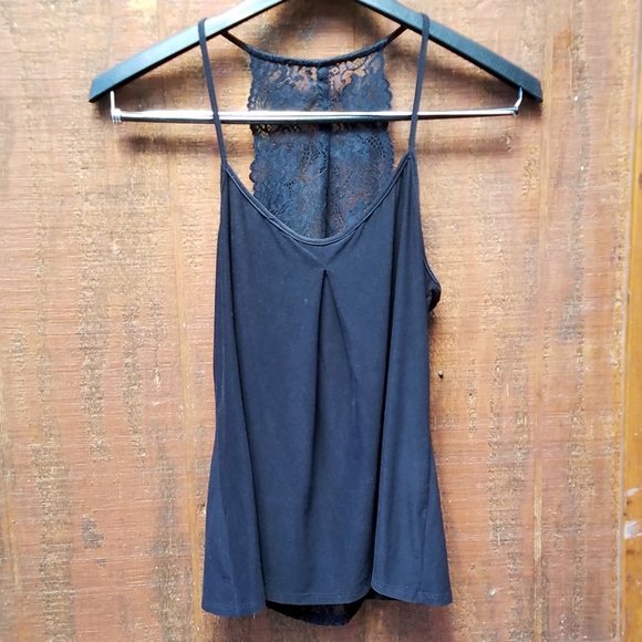 In Bloom~Racerback Lace Cami~Black~Size Small - Picture 3 of 6